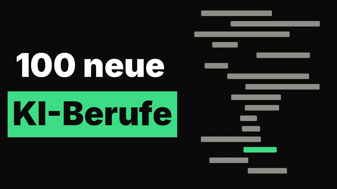 100 neue KI-Berufe.